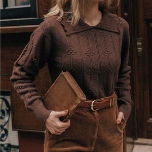 Simple Retro Knitted Sweater